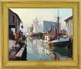 The Smelt Fishermen by Emile Albert Gruppe, Oil on canvas, sold Aug 2017