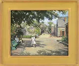 Kenneth Knowles, Nantucket Stroll, Oil on Masonite