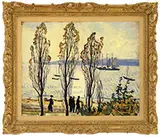 Hayley Lever, Sunday Afternoon Stroll, Marblehead, Mass 1924