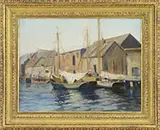 Arthur Clifton Goodwin, T-Wharf in Boston Harbor