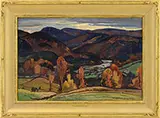 William Lester Stevens, Vermont Hills, Oil on canvas