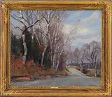 Emile Albert Gruppe, Vermont Road, Oil on canvas