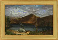 Benjamin Champney, Boaters on a Lake, White Mountains, New Hampshire, Oil on canvas