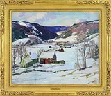 Aldro Thompson Hibbard, West River, Vermont, Oil on canvas