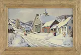 Jacob Greenleaf, Vermont Hills, Oil on canvasboard