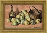 Still-Life with Pears by Hayley Lever, Oil on panel, sold Aug 2017