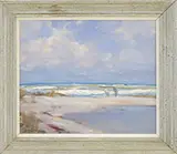 Shelling Longboat Key 1958 by Emile Albert Gruppe, Oil on canvas, sold Aug 2017