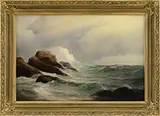 Warren Sheppard, Crashing Waves, Oil on Canvas