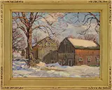 Robert Emmett Owen, New England Farm in Winter