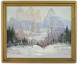 James K Bonnar, Hilltop Reach, Oil on canvas