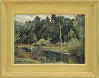 Summer Reflections by Bernard Corey, Oil on canvas, sold Aug 2017