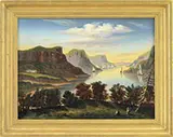 Thomas Chambers, View from West Point, Oil on canvas