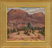Blanche Lazzell, Indian Head, Woodstock, Ny, Oil on canvas