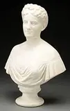 Richard Saltonstall Grennough, Marble Bust Portrait of a Young Woman, Marble sculpture