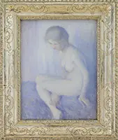 A Nude by Edmund Greacen, Oil on canvas board, sold Aug 2017