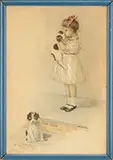Louis Rhead, Pair of Child Book Illustrations, Watercolor