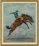 Olaf Wieghorst, Coming Out High, Oil on canvas