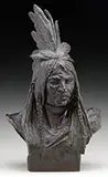 Théodore Baur, Chief Crazy Horse, Bronze