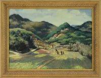 Leo Meissner, Harvest Time, Oil on board