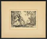 Alfred Heber Hutty, Off for the Day, Drypoint