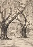 Low Country, South Carolina by Elizabeth Quale O’Neill Verner, Etching, sold Aug 2017
