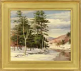 Carl Wuermer, A Winter Day, Oil on canvas