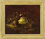 Henry Hammond Ahl, An Ancient Oak, Oil on canvas