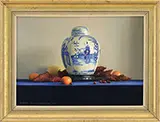 Robert Douglas Hunter, Tabletop Still Life with Ginger Jar, Oil on canvas