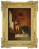 Henry James Pidding, Sportsman and Dogs, Oil on board