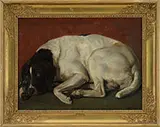 Lorenz Frølich, Portrait of a Hunting Dog, Oil on canvas
