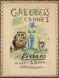 Hibu, Verre Et Fleur, Galerie 65, Cannes by Pablo Picasso, Lithograph in colors on Arches paper, circa 1956, sold Aug 2017