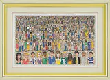 James Rizzi, People-1988, Three-dimensional color screenprint