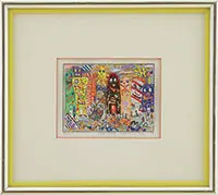 On the Town-84 by James Rizzi, Three-dimensional color screenprint, sold Aug 2017
