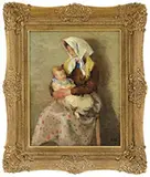 Marcel Dyf, Maternal Cares, Oil on canvas