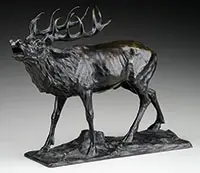 Ferdinand Lugerth, Bull Elk, Bronze