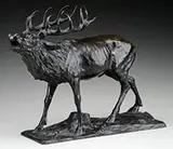 Ferdinand Lugerth, Bull Elk, Bronze