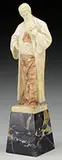 Nathan “The Wise by Adlof Ferdinand Walter Jahn, Tinted alabaster Mounted to a marble tapered plinth, sold Aug 2017