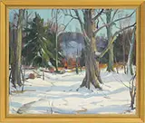 Carl W. Peters, Figure in Winter Woodland