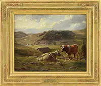 George Glenn Newell, Dover Plains Farm, Oil on canvas