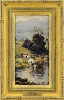 George Glenn Newell, Critchlow Creek, Oil on board
