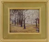 Clark Voorhees, The White Salt Box, Oil on board