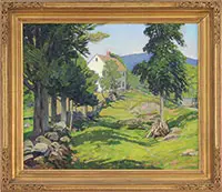 James Goodwin McManus, The House in the Hills, Oil on canvas