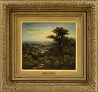 Alexander Helwig Wyant, Panoramic Landscape, Oil on canvas