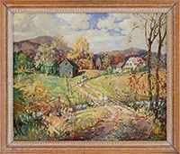 James K Bonnar, Autumn, Oil on canvas