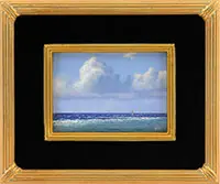 Seascape with Buoy by Joseph McGurl, Oil on Masonite, sold Aug 2017