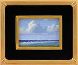 Joseph McGurl, Seascape with Buoy, Oil on Masonite