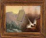 Gayle B. Tate, Damaged by Fire, Oil on panel