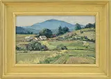 Bernard Corey, Blue Mountains, Maine, Oil on board