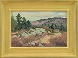 Bernard Corey, Glacial Outcrop, New Hampshire, Oil on panel