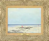 Andre Gisson, La Cote De La Manche, Oil on canvas
